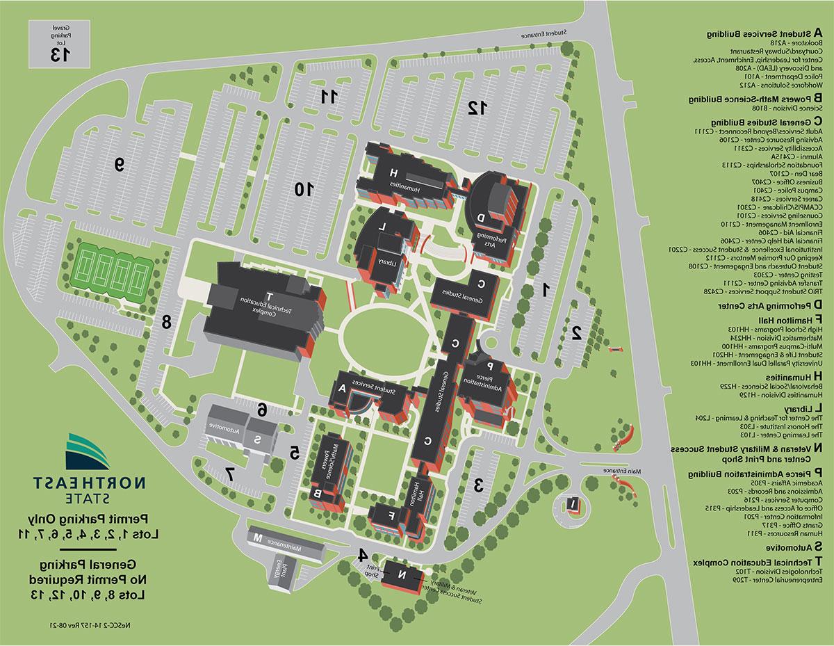 Northeast State Blountville campus map