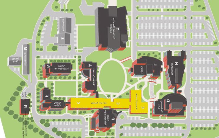 布朗维尔校园地图上的nba竞猜官网通识研究大楼